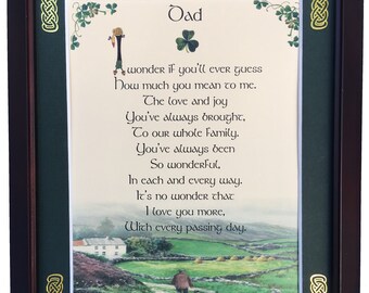 Dad, Personalized Blessing Framed, Dad gift - dad birthday gift , dad gifts from daughter, Dad Blessing, Dad Poem