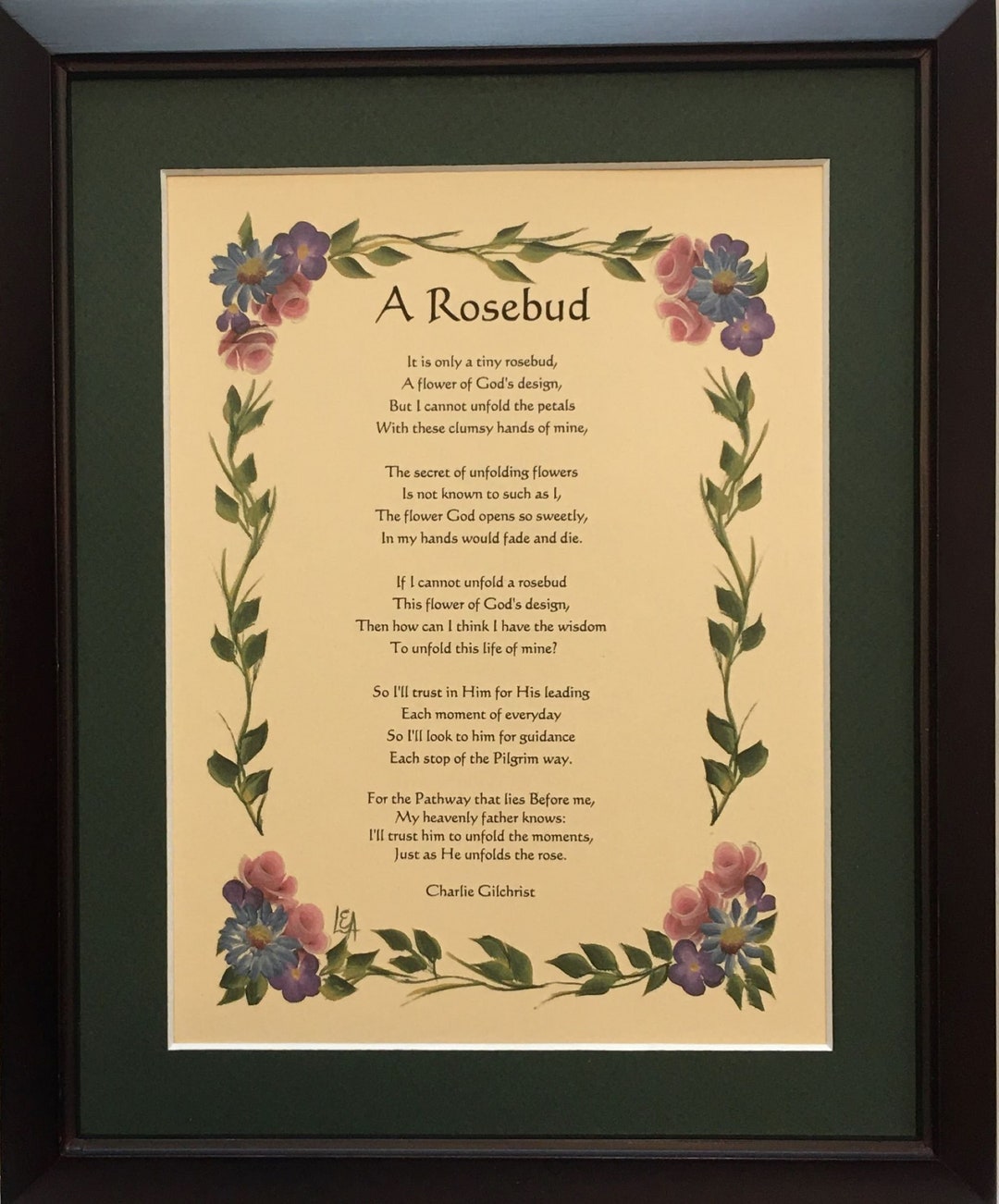 A Rosebud, Inspirational Poems, Inspirational Gifts, Religious Poems