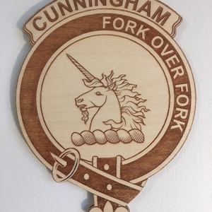 Scottish Clan Crest Plaque, All Clans Names Available,