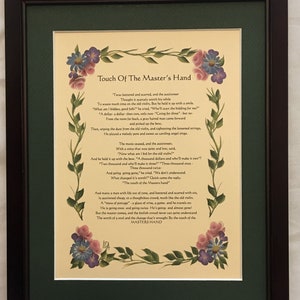 Touch Of The Master&#39;s Hand Framed Print,