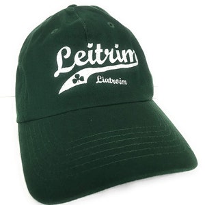 County Leitrim Cap, Ierse Bal Cap, Baseball Cap, Ierse Hoed