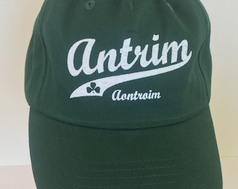 County Antrim Irish Baseball Cap - Ulster Ireland Hat Gift for Dad Mom Friend Boyfriend Husband St Patrick's Day