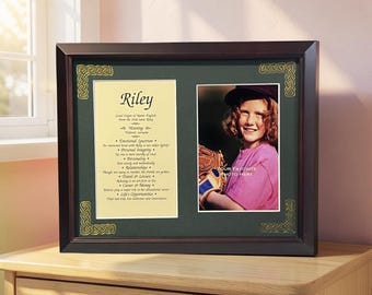 Personalized Name Meaning Print – Framed Keepsake
