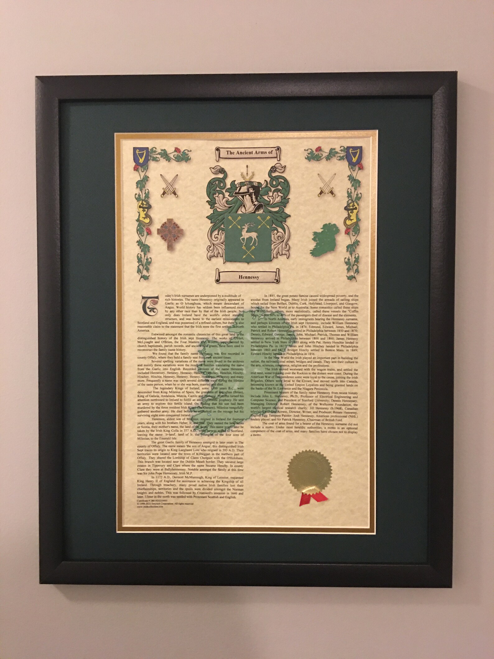 Irish Last Names Irish Surnames Irish Irish Coats of Arms Etsy