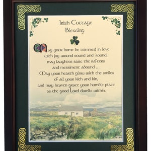 Irish Cottage Blessing, Personalized Framed Blessing, Irish gifts, Irish gifts women, Irish gifts for the home, Irish Decor