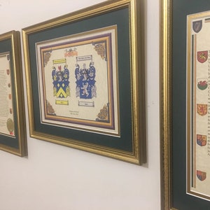Family Crests, Bride & Groom Gifts, Wedding Gift, Anniversary Gift ...