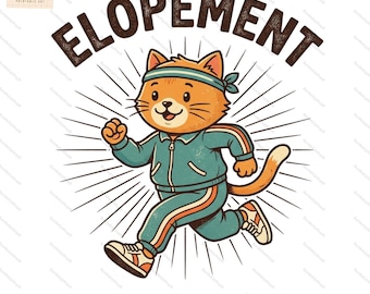 Elopement The Unexpected Workout Funny Autism Elopement Cat PNG: Autism Awareness Humor png Neurodiversity Clipart (Digital Download)
