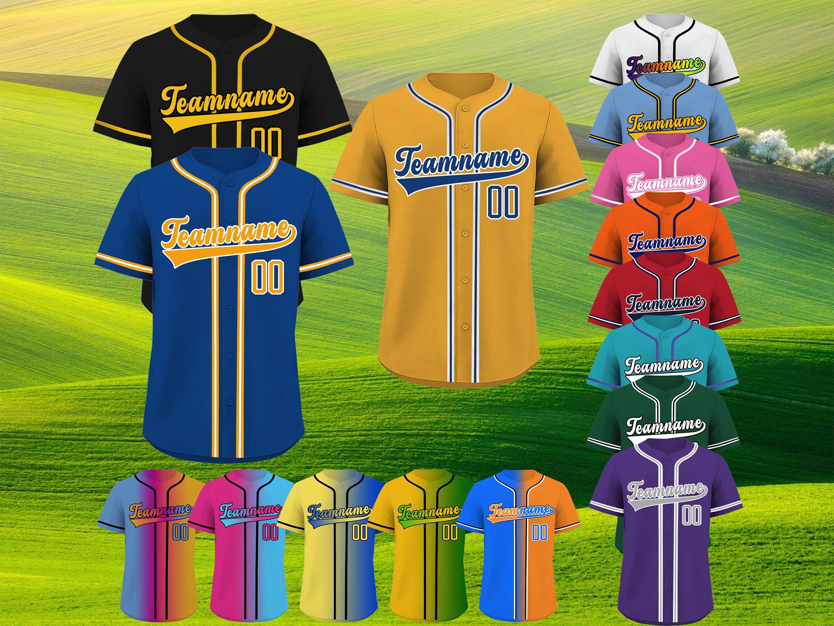 Custom Baseball Jersey Personalized Embroidery/Printing Baseball Jersey with Name Number Logo Sports Uniform for Men Women Youth Kid