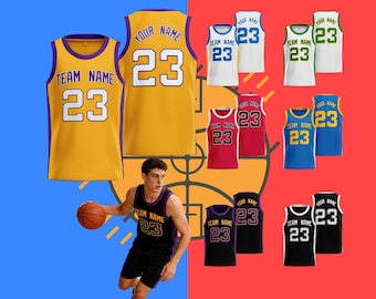Custom Basketball Jersey Personalized Name Number Logo Replica Basketball Jerseys  for Basketball Fan Lovers Players