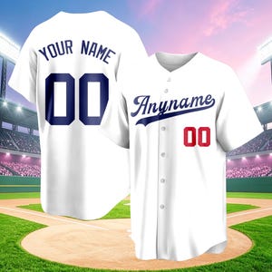 Custom Baseball Jersey Stitched Personalized Team Name Number Logo Shirts Sports Printed Uniform for Men Women Youth