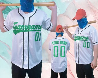 Custom Stitched Baseball Jersey: Personalized Team Name & Number