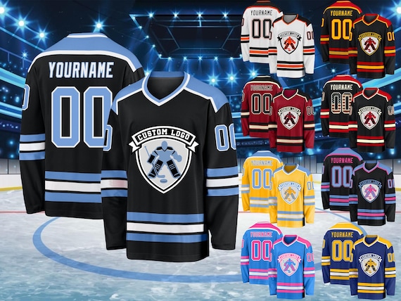 Custom Hockey Jersey Training Jersey Stitched Printed Name Number Logo Personalized Sports Uniform for Men Youth Women Hockey Jerseys