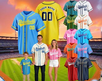 Custom Baseball Jersey Personalized Striped Baseball Shirt with Name Number Logo Suitable for Men Women Sports Uniform