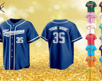 Custom Baseball Jersey Custom Baseball Team Uniforms Stitched/Printed Name Number Personalized Baseball Shirt for Men Women Youth