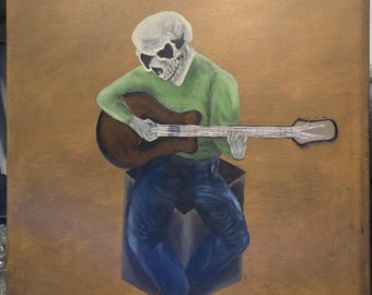 Music Oil Painting – Original 30x24 Wall Art on Canvas – Music Lover Gift – Abstract Musical Artwork – Living Room Decor – One of a Kind