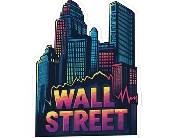 Sticker ligne d'horizon de Wall Street