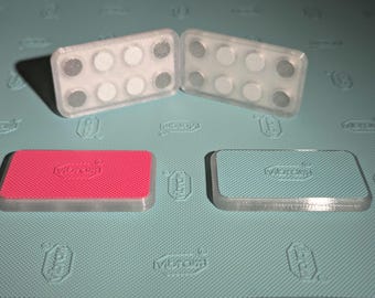 Fidget Slider Slim & Quiet Vibram (Spring Fever)  Hybrid 3-Click / Haptic Slider / Fidget Clicker / Haptic Fidget / EDC Fidget