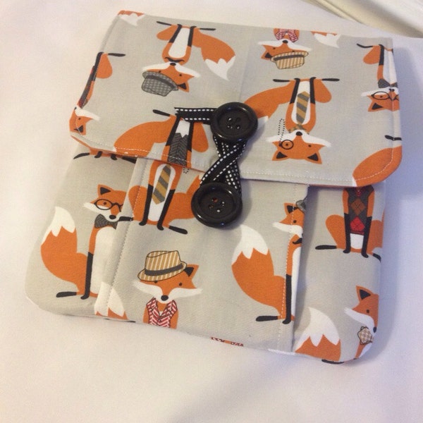 Idea Pouch, Art Case, Artist Kit, Creative Foxes & Polka Dots