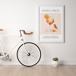 Aperol Spritz Print | Watercolor Painting | Original Artwork | Alcohol Art | Bar Kitchen Dining Decor | Italian Drink | Cocktail Poster Art