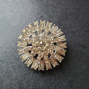 Vintage Crystal Rhinestone Brooch
