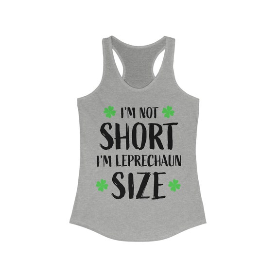 Women's Leprechaun Size Ideal Racerback Tank SLIM FIT