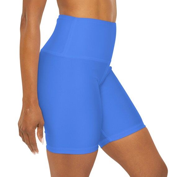 Blueberry High Waisted Yoga Shorts