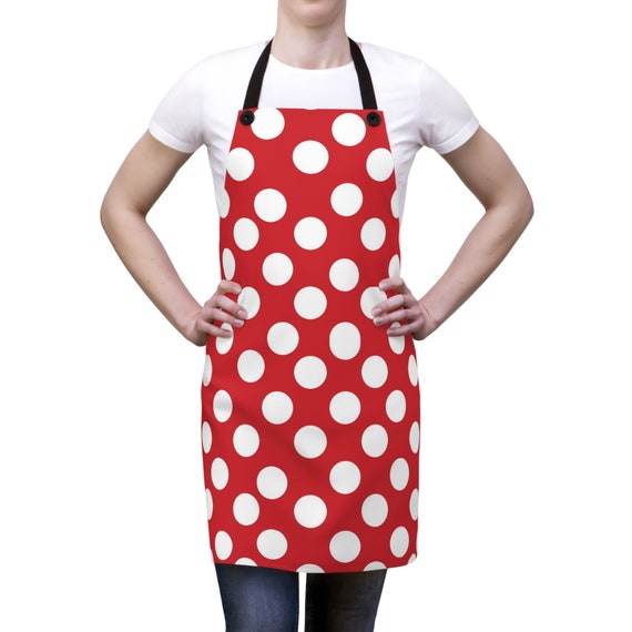 White Polka Dot Apron