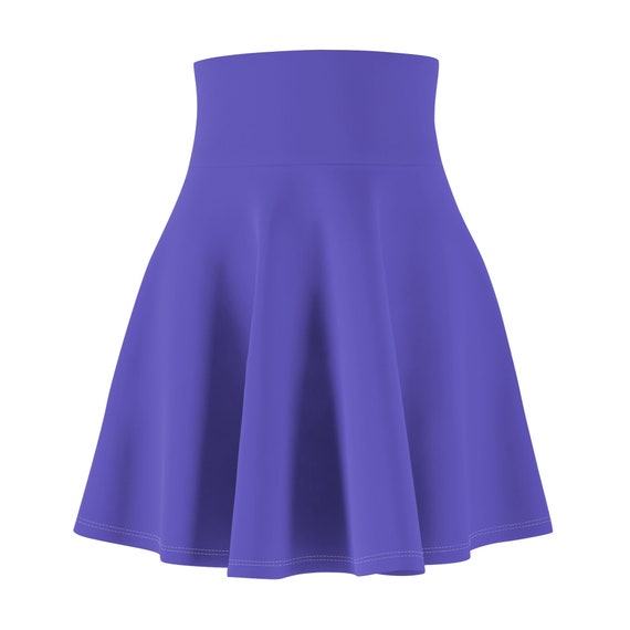 Blue Purple Women's Skater Skirt