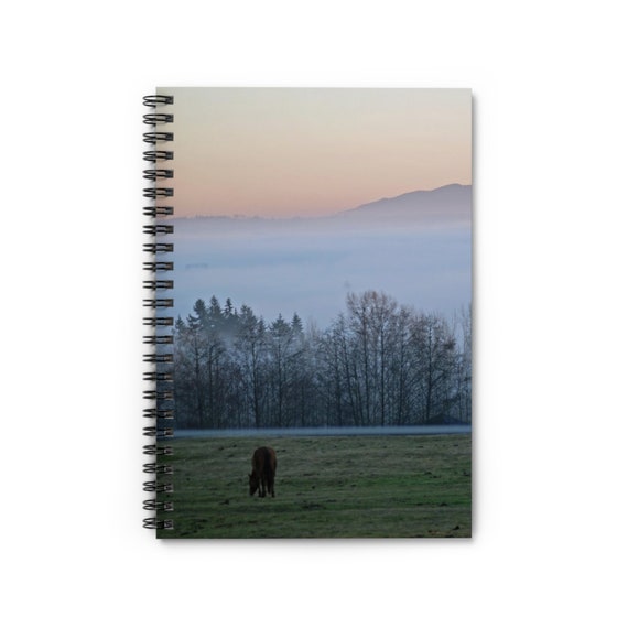 Oregon Horse Pasture Spiral Notebook - Ruled Line