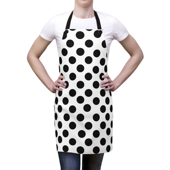 Black Polka Dot Apron