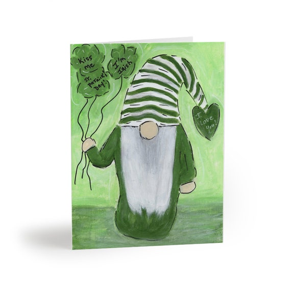 St. Patrick's Day Gnome Greeting cards (8, 16, and 24 pcs)