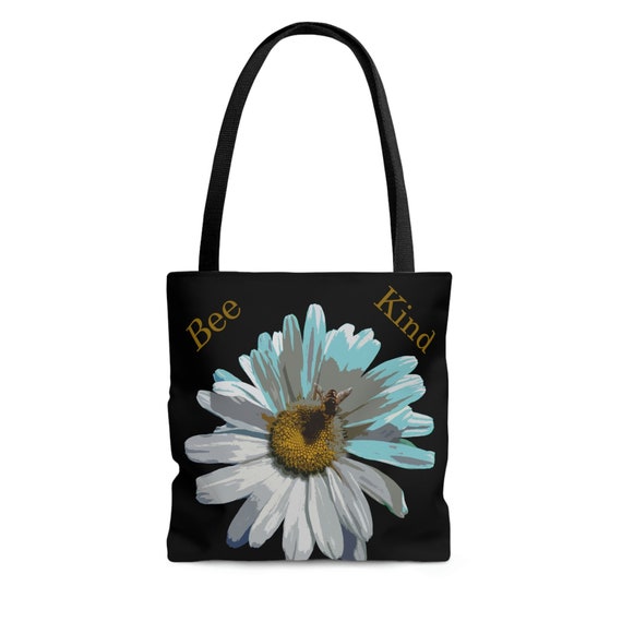 Bee Kind Black Tote Bag