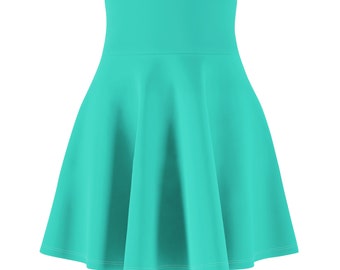 Women's Turquoise Skater Skirt
