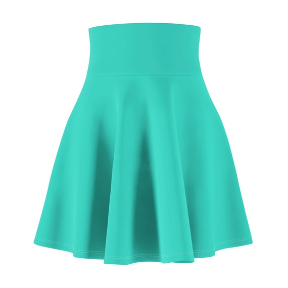 Women's Turquoise Skater Skirt