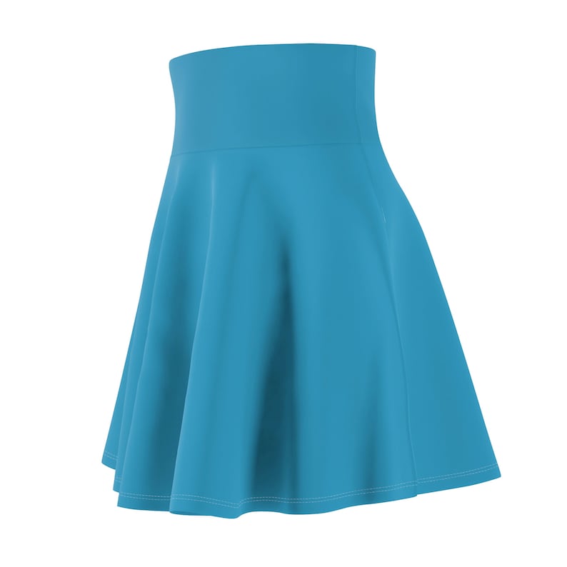 Women's Skater Skirt - Tropical Macaw - Scarlet Crest