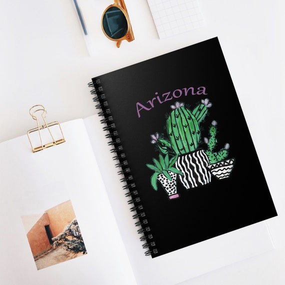 Arizona Cactus Garden Spiral Notebook - Ruled Line