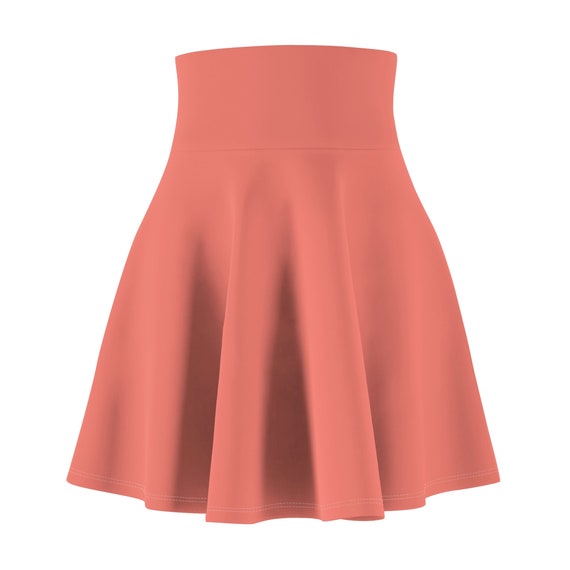 Women's Coral Pink Skater Skirt
