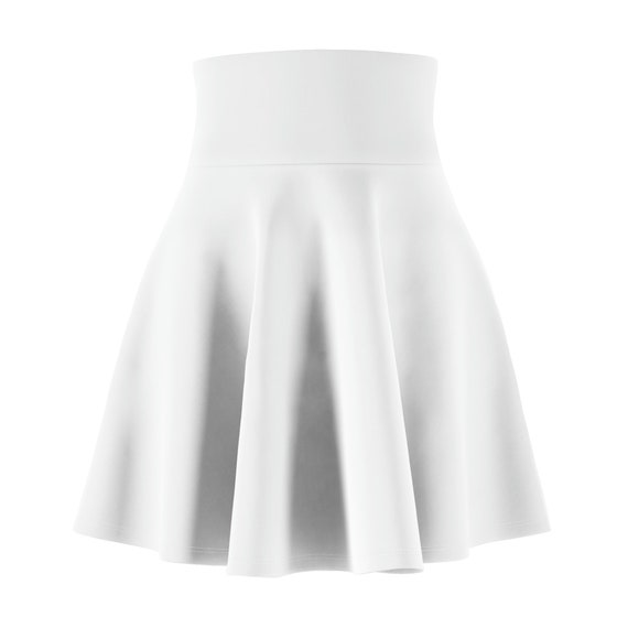Women's White Skater Skirt