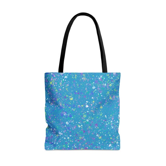 Peacock Splatter Tote Bag