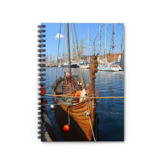 Viking Ship Spiral Notebook - Ruled Line