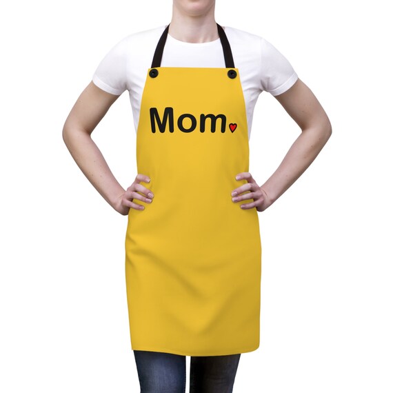 Mom Heart Saffron Apron