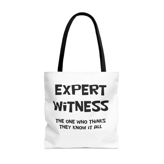 Expert Witness Tote Bag