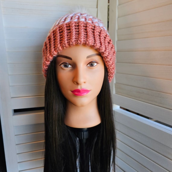 Handmade Beanie with Acrylic and Bamboo Rayon