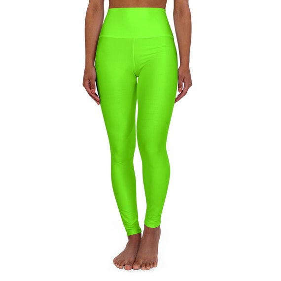 Chartreuse High Waisted Yoga Leggings