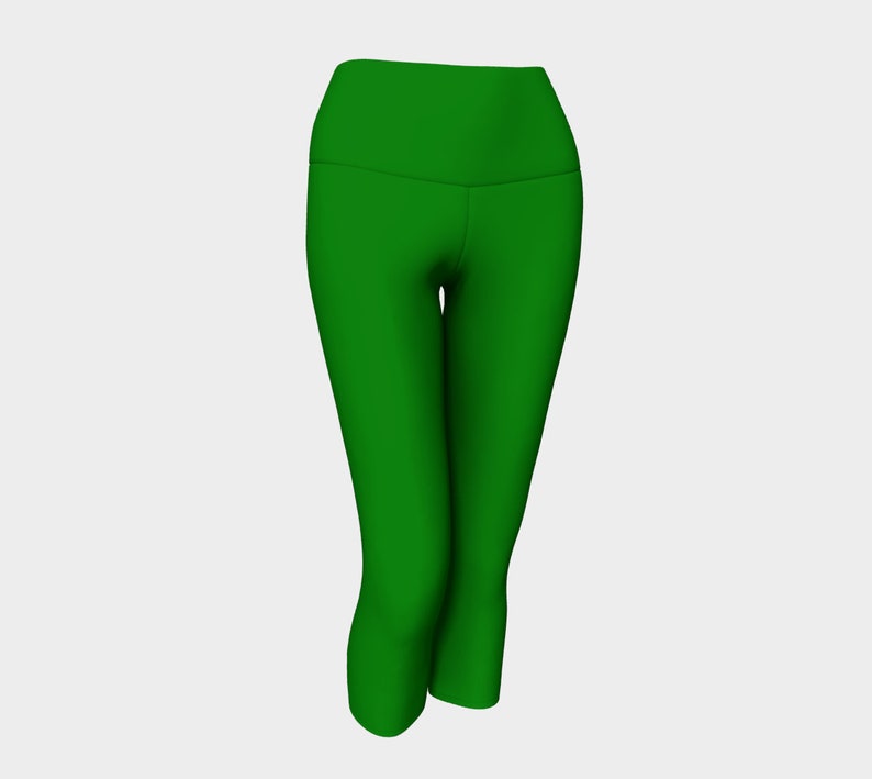 Plain Jane Green Yoga Capris