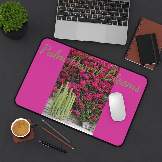 Palm Desert Blooms Desk Mat