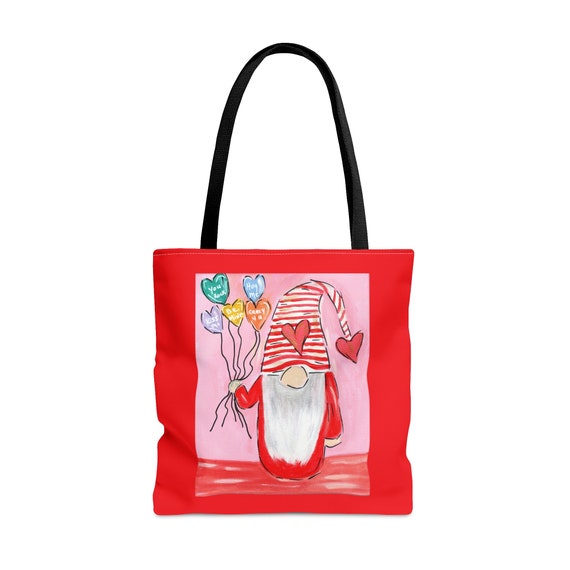 Valentine Gnome Tote Bag