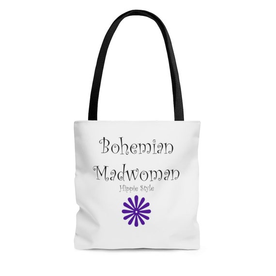 Bohemian Madwoman Hippie Style - AOP Tote Bag