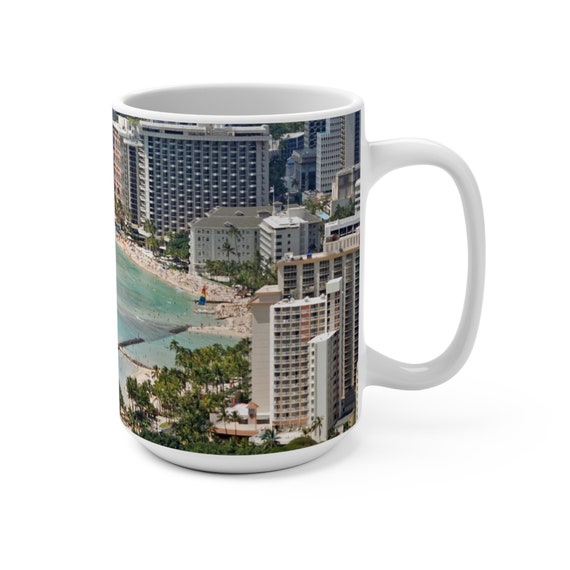 Waikiki Beach Hawaii Mug 15oz