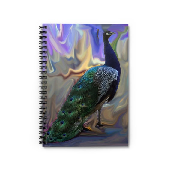 Peacock Spiral Notebook - Ruled Line